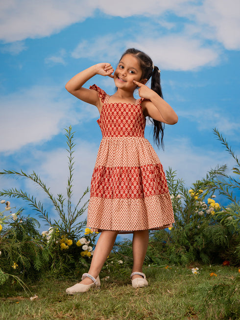 Girl's' Rust Dress